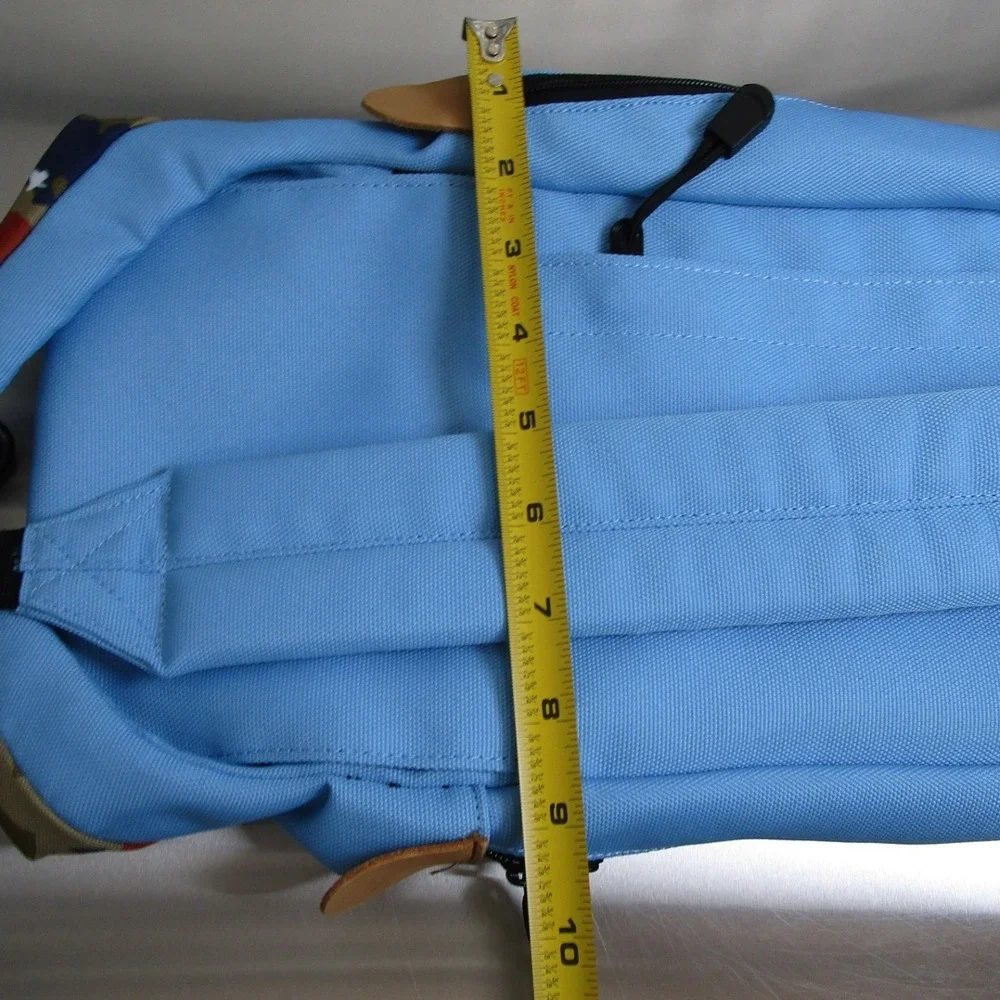 Mei Ocean Sling Backpack Light Blue Camo Trim One Strap Crossbody Bag